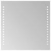vidaXL Lustro łazienkowe z LED, 30x30 cm