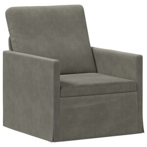 vidaXL Sofa pojedyncza jasnoszary 70 x 81 x 82 cm Tkanina sztruksowa