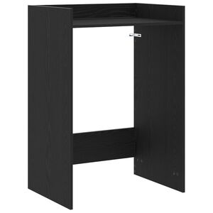 vidaXL Szafka na pralkę z przechowywaniem Czarny Dąb 67,5 x 48 x 97 cm