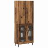 vidaXL Highboard Montowane na ścianie Stare drewno 69,5 x 34 x 180 cm
