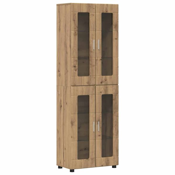 vidaXL Highboard z p&oacute;łką FLORIN Dąb rzemieślniczy 60 x 35 x 182 cm