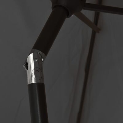 vidaXL Parasol, antracytowy, 200x224 cm, aluminium