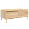 vidaXL Stolik kawowy, dąb sonoma 90x50x36,5 cm materiał drewnopochodny