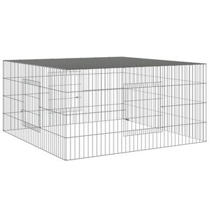 vidaXL Klatka dla kr&oacute;lika, 110x110x55 cm, galwanizowane żelazo