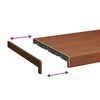 vidaXL Parapet okienny Brązowe Drewno 100 x 35 x 4,5 cm PVC