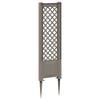 vidaXL Trellis z gwoździem Szary 43 x 6 x 165 cm PP