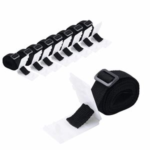 vidaXL Uniwersalne mocowania pokrywy basenu do rolki, 8 szt., 1,8 m