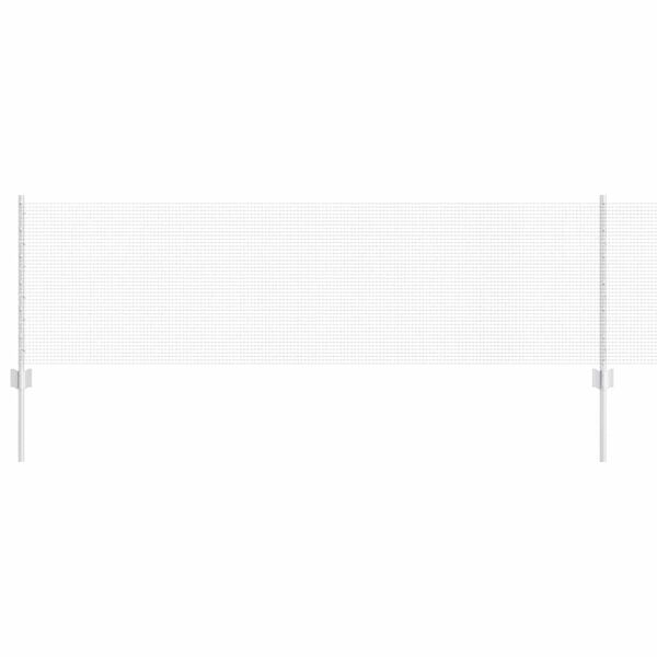 vidaXL Ogrodzenie z słupkiem Srebrny 0,6 x 10 m Stal