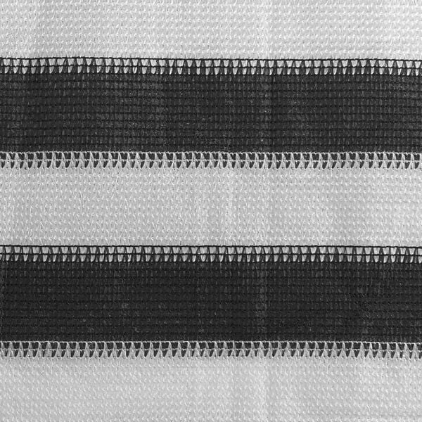 vidaXL Parawan balkonowy z HDPE, 90x500 cm, antracytowo-biały