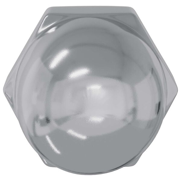 vidaXL Orzechy żołędziowe 2 pcs Srebrny 12,8 x 12,8 x 6,5 cm Stal