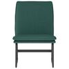 vidaXL Krzesło wypoczynkowe, ciemnozielone, 52x75x76 cm, obite tkaniną