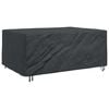 vidaXL Pokrowiec na meble Gładki Czarny 230 x 165 x 80 cm 210D