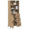 vidaXL Highboard z szufladą Dąb rzemieślniczy 69,5 x 34 x 180 cm