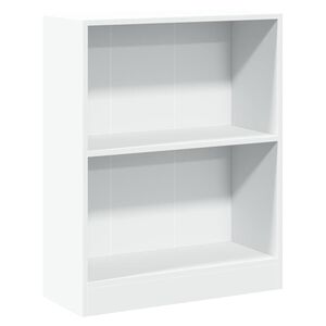 vidaXL Szafka na książki, biała 60x24x76 cm, materiał drewnopochodny