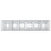 vidaXL Podniesione ł&oacute;żko gabionowe 3 pcs Srebrny 250 x 50 x 150 cm