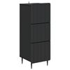vidaXL Szafka z Szufladami Czarny 33 x 34,5 x 92 cm