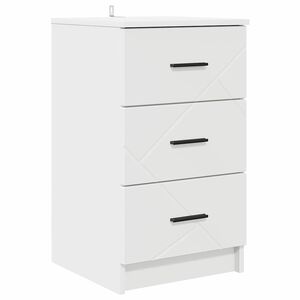 vidaXL Szafka Nocna Biały 38 x 38 x 66 cm Materiał drewnopochodny