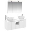 vidaXL Zestaw Szafek Łazienkowych 4 pcs Biały Drewno inżynieryjne