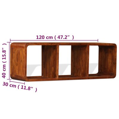 vidaXL Szafka pod TV, drewno w kolorze miodowego brązu, 120x30x40 cm