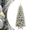 vidaXL Sztuczna choinka Biały 120 cm PVC, plastik, stal i PE