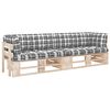 vidaXL Sofa 2-os. z palet, z poduszkami, impregnowane drewno sosnowe