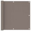 vidaXL Parawan balkonowy, taupe, 90x300 cm, tkanina Oxford