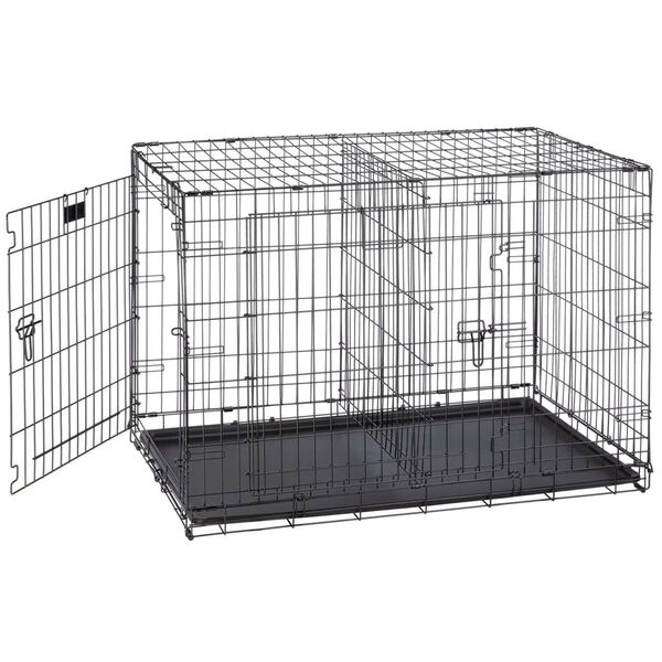 Ferplast Klatka dla psa Dog-Inn 105, 108,5x72,7x76,8 cm, szara