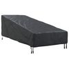 vidaXL Pokrowiec na meble ogrodowe 203 x 81 x 63 cm Prostokątny Czarny