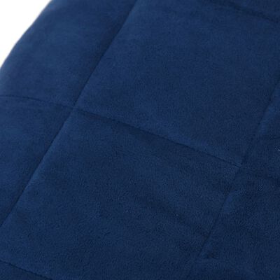 vidaXL Koc obciążeniowy, niebieski, 135x200 cm, 6 kg, tkanina