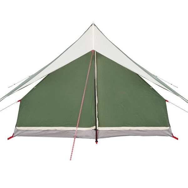 vidaXL Namiot rodzinny z dachem Zielony i Biały 315 x 286 x 200 cm