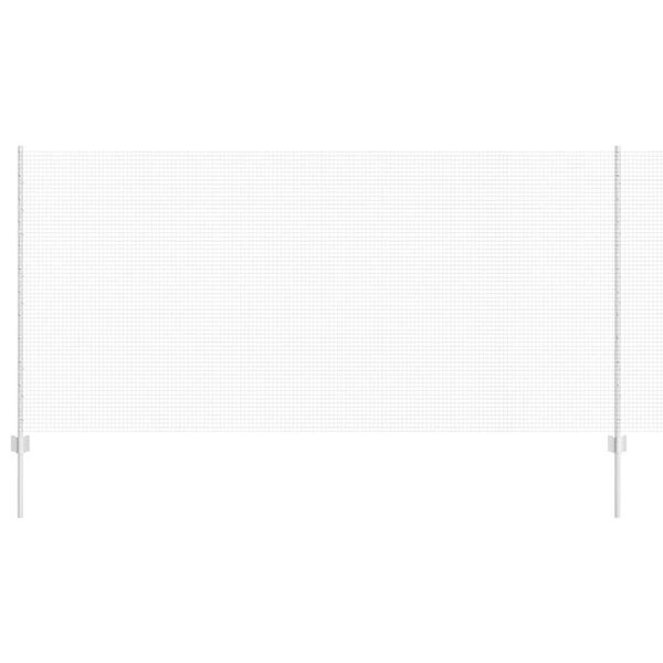 vidaXL Ogrodzenie z słupkiem Srebrny 1,2 x 10 m Stal