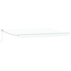 vidaXL Markiza Biały 500 &times; 300 cm Poliester i Metal