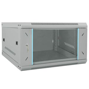 vidaXL Szafa sieciowa z przechowywaniem Szary 53 x 60 x 30 cm Stal