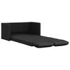 vidaXL Sofa podłogowa 2-w-1, czarna, 112x174x55 cm, sztuczna sk&oacute;ra