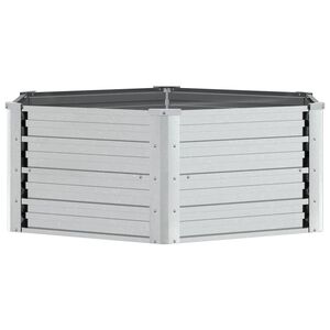 vidaXL Donica do podwyższonej rabaty, 129x45 cm, stal galwanizowana