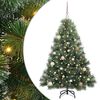 vidaXL Sztuczna choinka z 150 diodami LED Zielony 150 cm PE i PVC