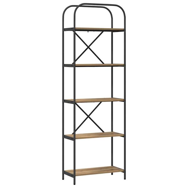 vidaXL P&oacute;łka na książki Dąb rzemieślniczy 60 x 30 x 183 cm