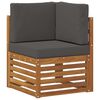 vidaXL Sofa narożna na zewnątrz Lite Drewno Akacji Naturalny