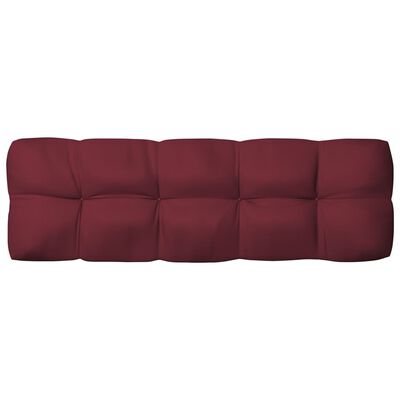 vidaXL Poduszki na sofę z palet, 7 szt., winna czerwień