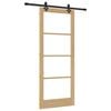vidaXL Drzwi przesuwne Naturalny 86 x 211 cm