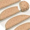 vidaXL Maty na schody 30 szt. 65x21x4 cm, złote, p&oacute;łokrągłe, duże