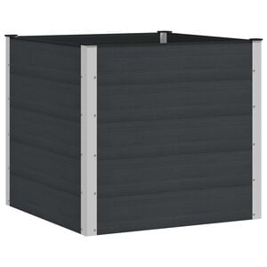 vidaXL Podniesiona rabata ogrodowa Czarny 100 x 100 x 91 cm