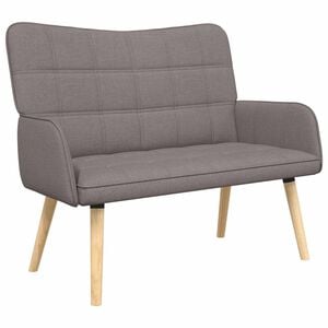 vidaXL Sofa dwuosobowa Ciemnoszary 115 x 61 x 87 cm tkanina