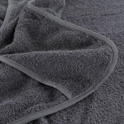 vidaXL Ręczniki plażowe, 4 szt., antracytowe, 60x135 cm, 400 g/m²
