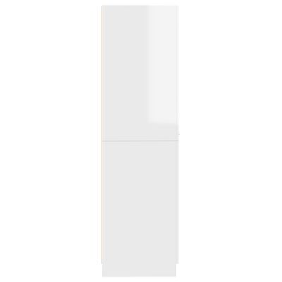 vidaXL Szafka apteczna, biała na wysoki połysk, 30x42,5x150 cm