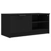 vidaXL Szafki pod TV, 2 szt., czarne, 80x35x36,5 cm