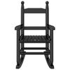 vidaXL Fotele bujane dziecięce, 2 szt., czarne, drewno topolowe