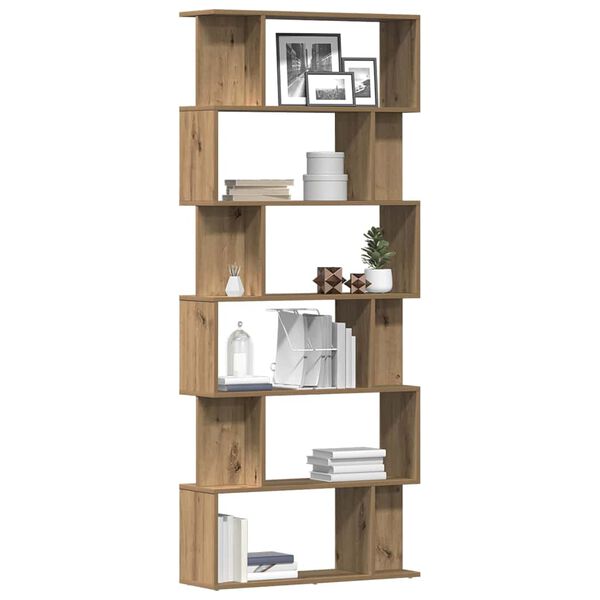 vidaXL Regał na książki, dąb artisan, 80x24x192 cm