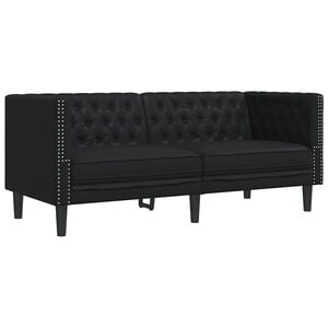 vidaXL Sofa Czarny 174 x 74,5 x 70,5 cm PVC