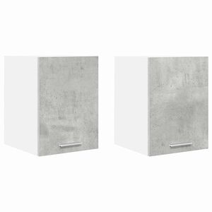 vidaXL Szafka wisząca 2 pcs Betonowa szarość i biel 30 x 31 x 40 cm